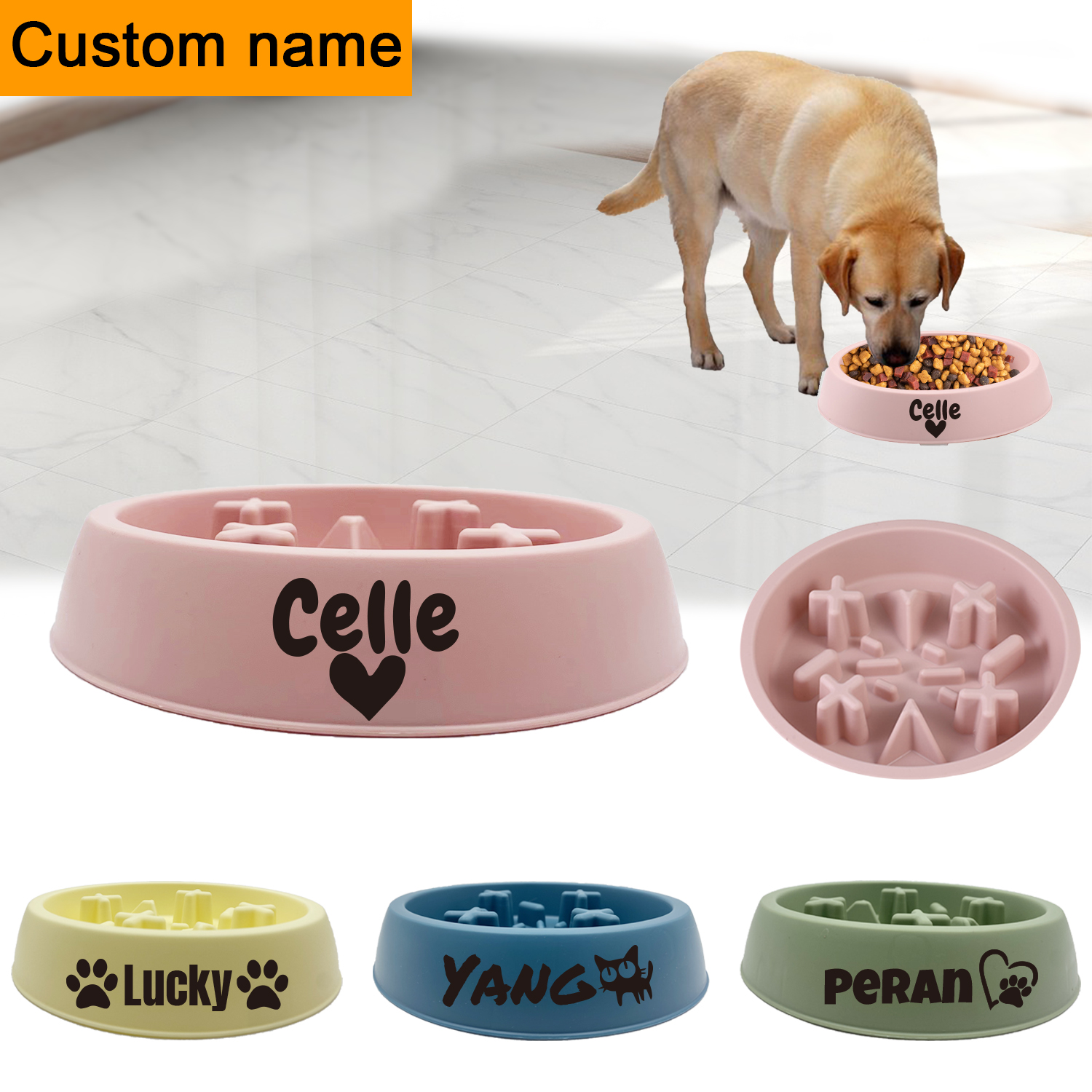 Anti choking Slow Feeder And Water Bowl Station Set For Dogs - Temu