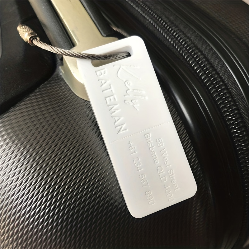Handwriting Design Personalized Luggage Tag Custom Luggage Tags Transparent  Frosted Acrylic Travel Bag Tag Student Gifts Engraved Luggage Tags  Personalized Gifts Graduation Gifts - Temu