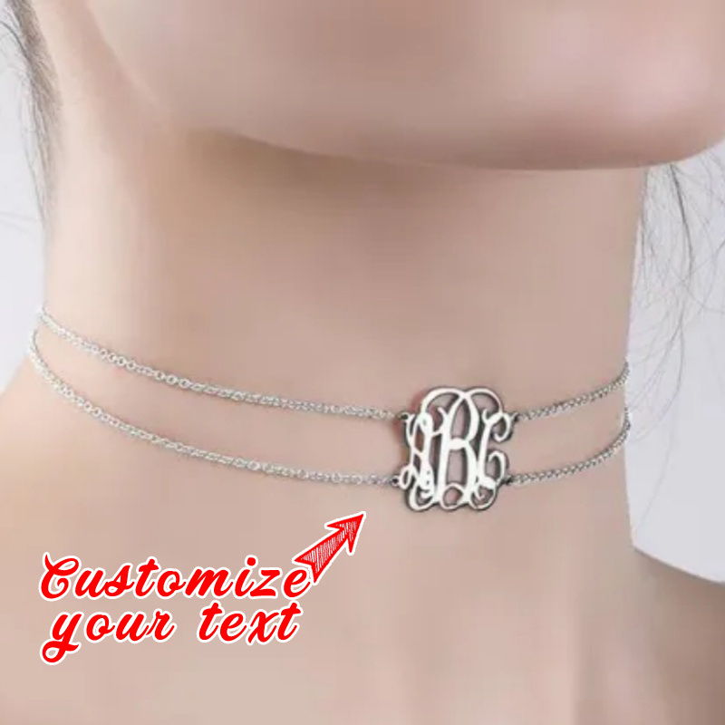 Monogram Necklace - Temu Canada