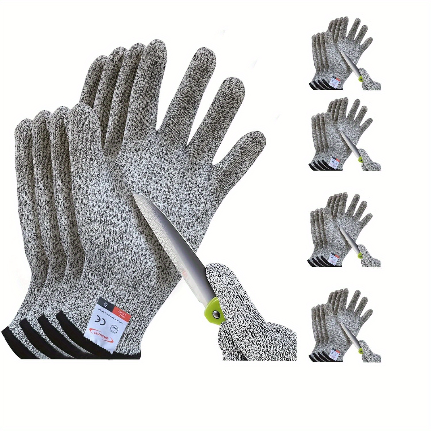 1pc Cut Proof Safety Fishing Glove, Grade 5 Cut-resistant Glove,  Anti-stabbing And Anti-slip Glove