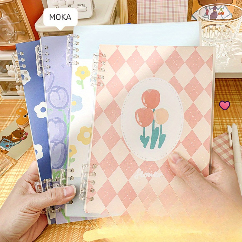 Cute Daisy Binder Notebook  Kawaii Korean Stationery - Hello South Korea