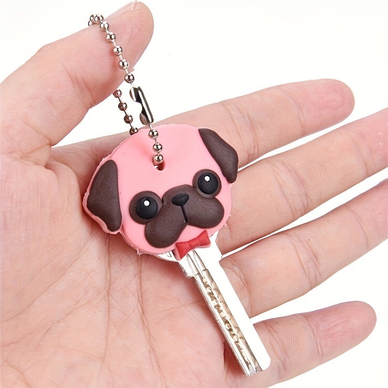  24 Pcs Mouse Keychains Cartoon Theme Party Favor Cute Mouse  Silicone Keychain Pendants Anti-Lost Key Protective Case with Metal Ring  Hook for Kids Birthday Party Supplies Baby Shower Charm Decoration 