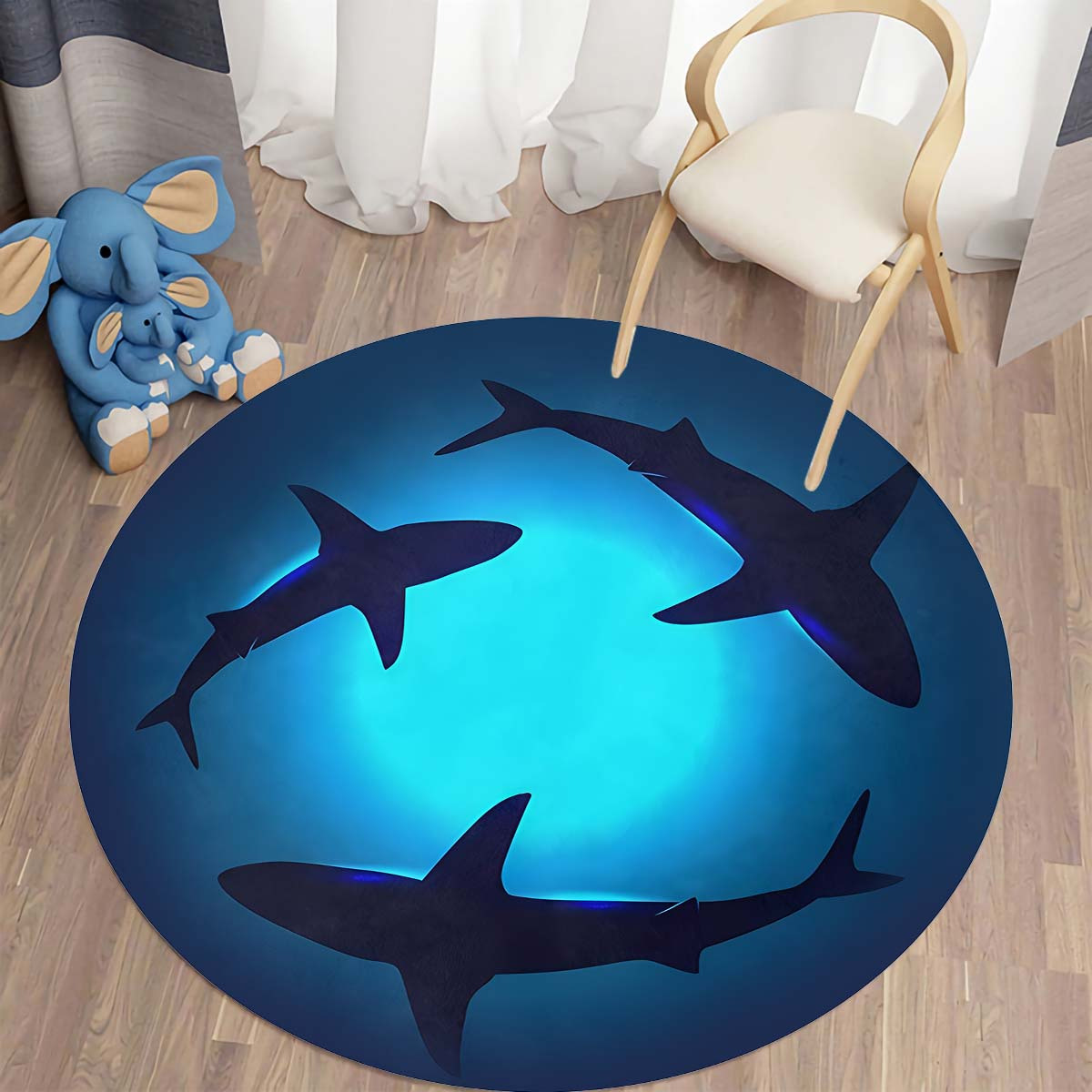 Shark Bath Mat, Shark, Ocean Theme Nautical Decor, Jaws Shower Mat, Kids  Room Decor, Mat, Navy Blue Mat, Kids Rug, Designer Rug, Modern Rug 