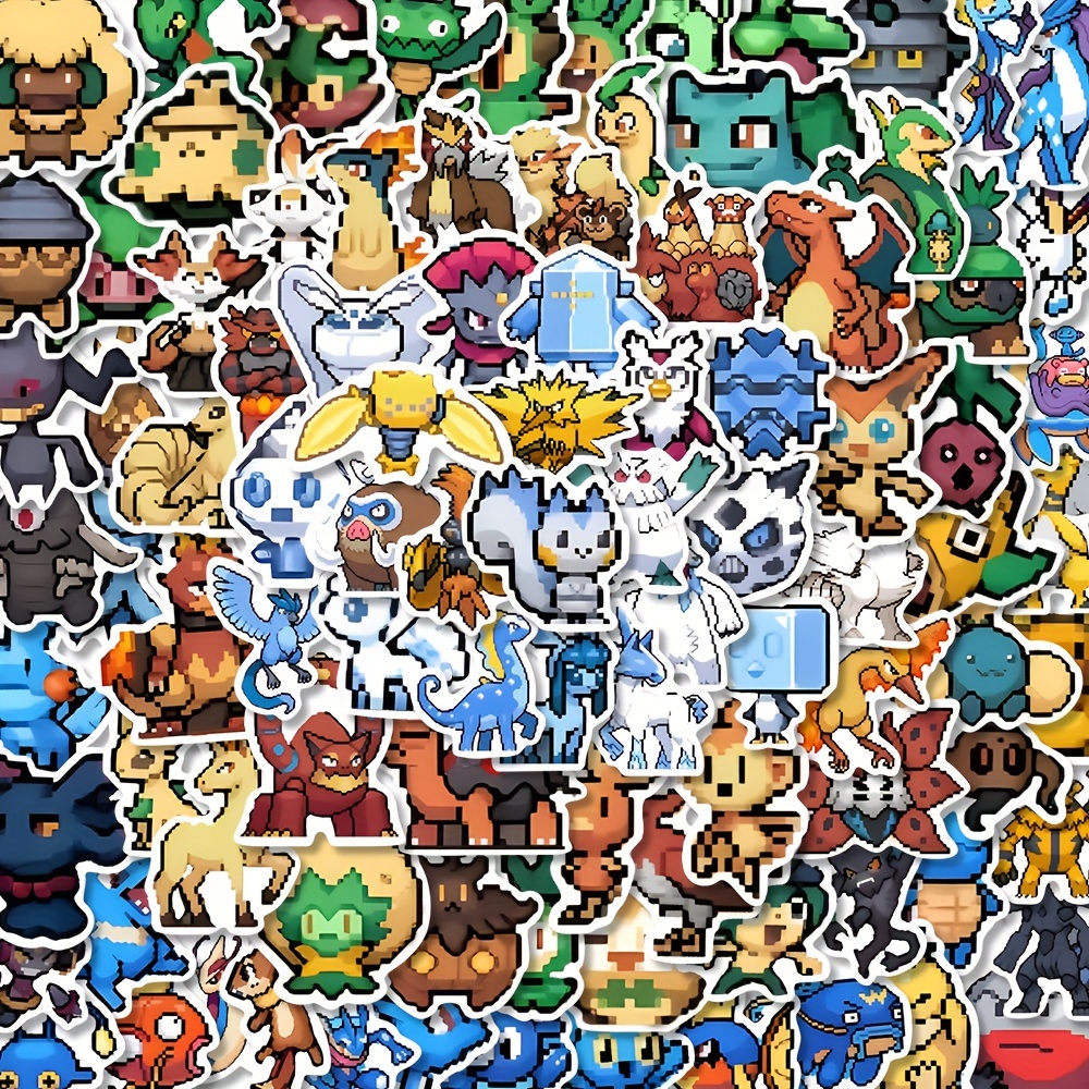 Cartoon Anime Pokemon Stickers, Pokemon Skateboard Stickers