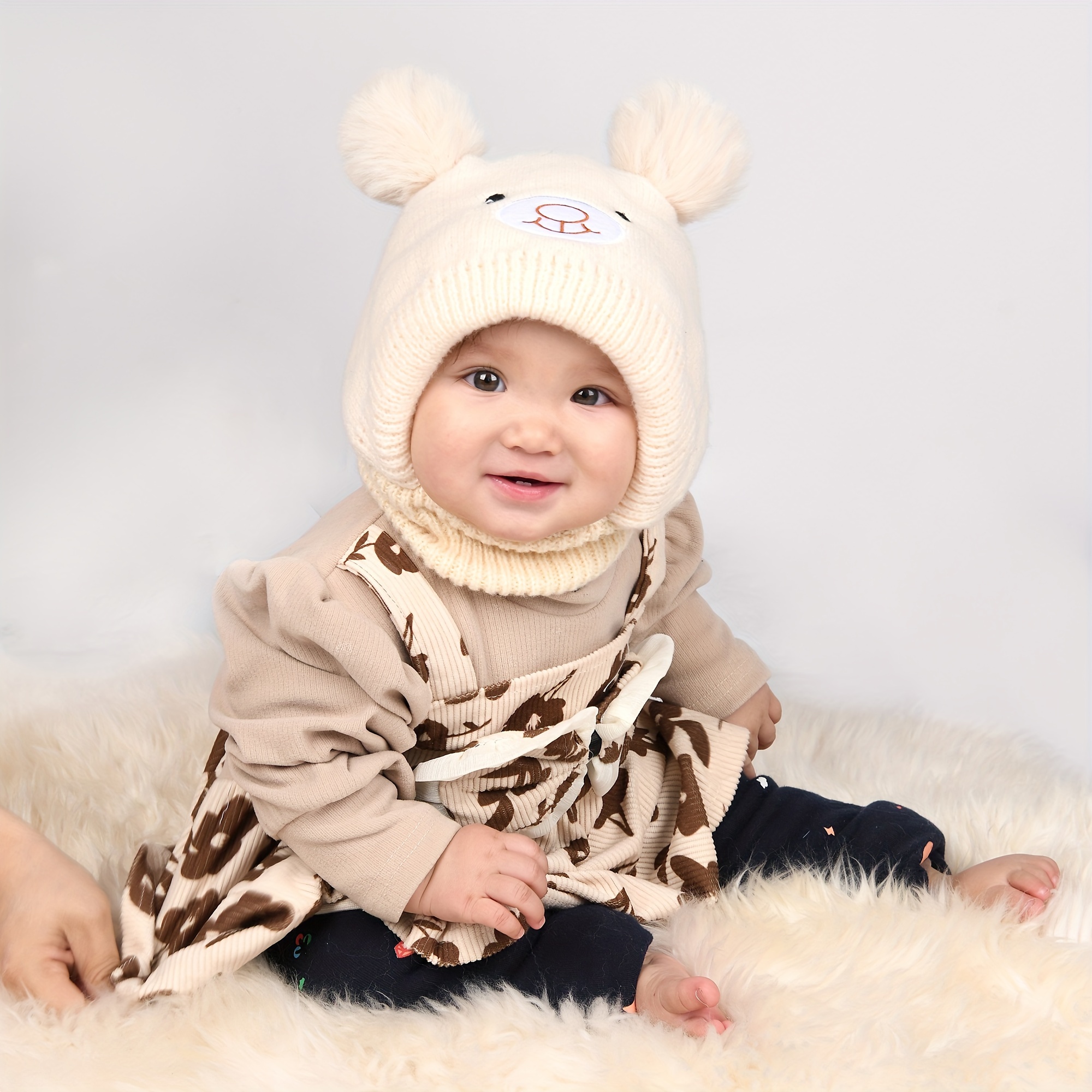 Ropa de bebé de 0 a 1 meses, accesorios de fotografía para recién nacido,  sombrero + disfraz de punto de colores sólidos, mono de invierno,  accesorios para sesión de fotos infantil - AliExpress