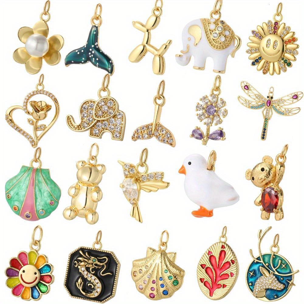 10/20/30pcs Wings Series Random Mix Bee Necklace Bird Owl Charms Pendant  Alloy Accessories diy Handmade Jewelry Making Supplies - AliExpress