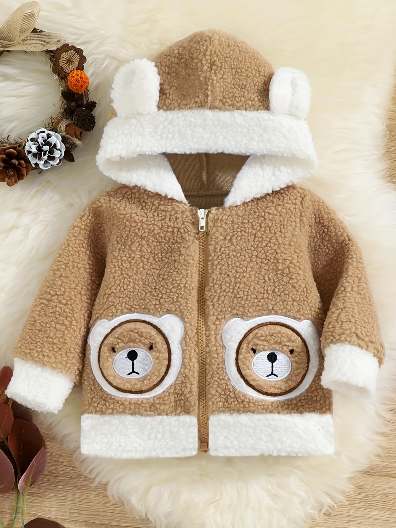 Teddy bear hoodie with on sale ears