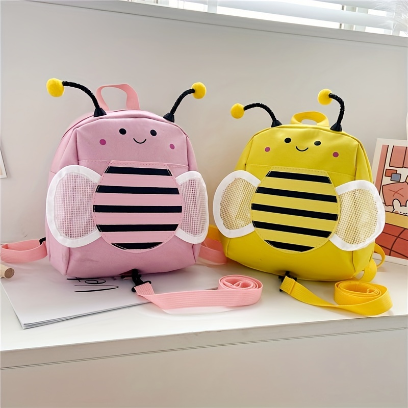 Sac à dos mignon pour enfant - Sac de voyage en peluche - Motif animal de  dessin animé - Pour bébé fille et garçon de 2 à 6 ans, abeille : :  Mode