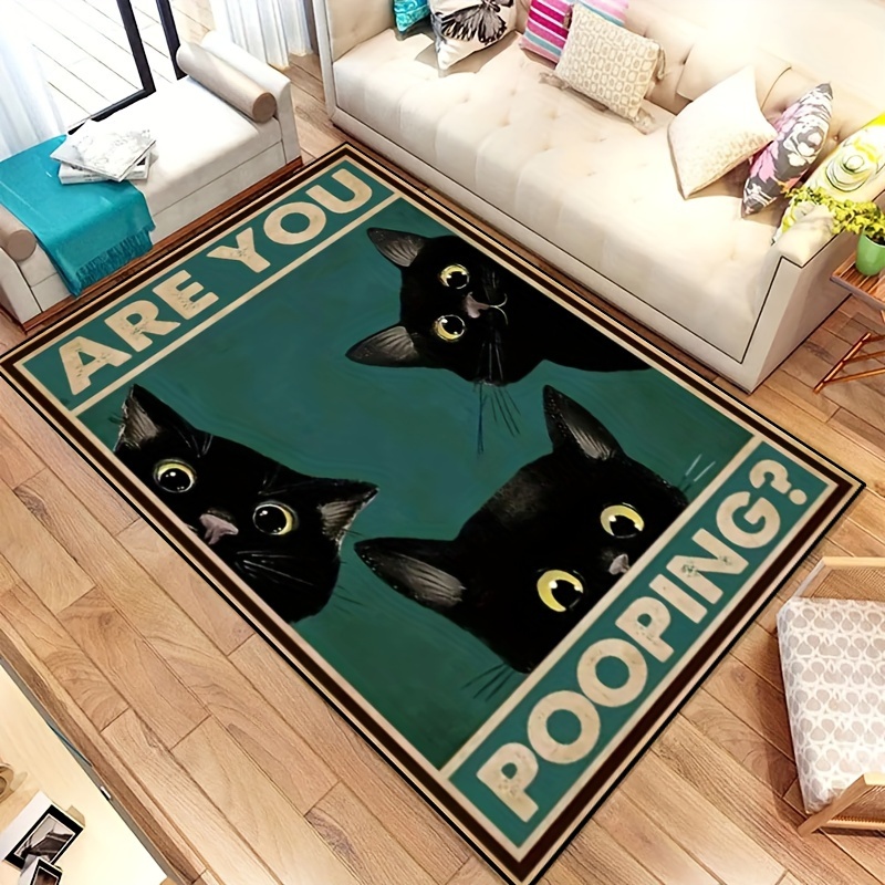 Magic Cat Pattern Carpet, Non Slip Kitchen Mat, Living Room And Bedroom  Decoration Carpet, Corridor Carpet For Hotel/commercial Use - Temu