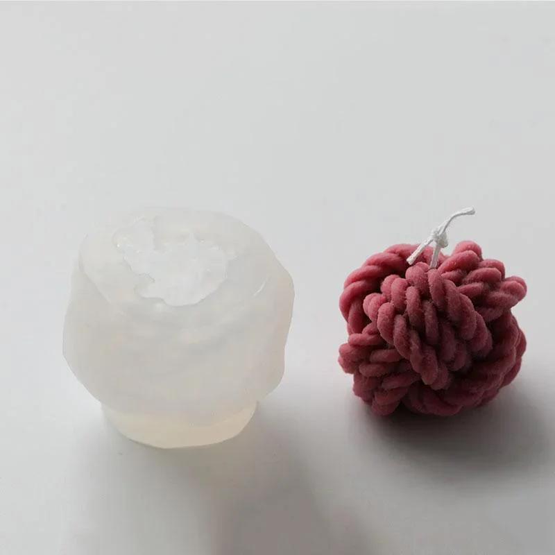 Silicone Candle Molds Set Candle Making Yarn Ball Bubble - Temu