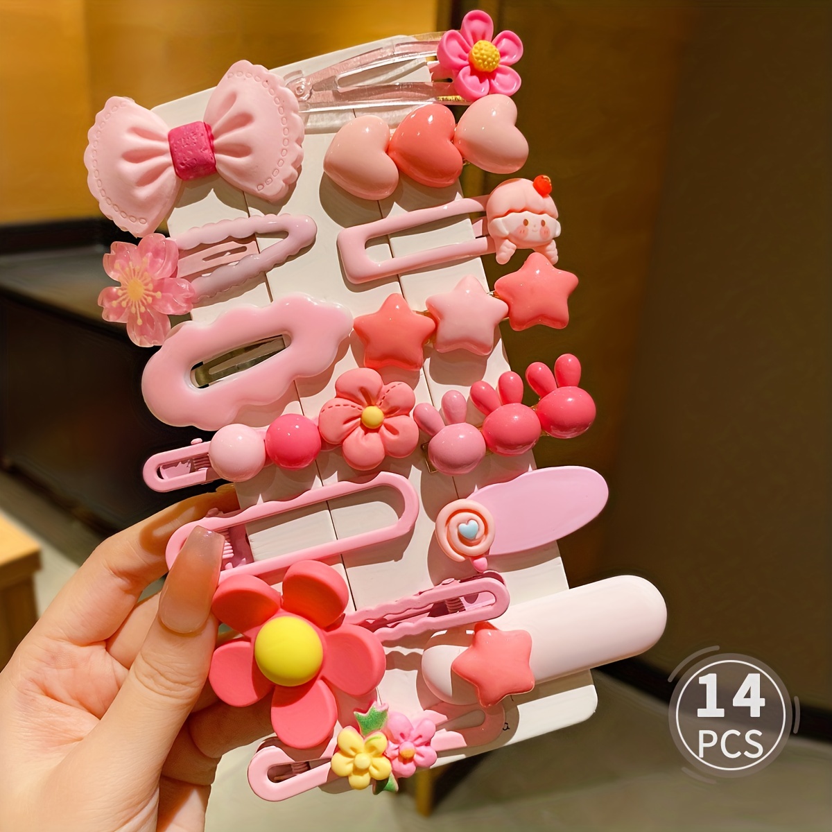 New Korean Creative Snario Candy Hair Clips Kawaii Hello Kitty Pom Pom  Purin Cute Anime Girl