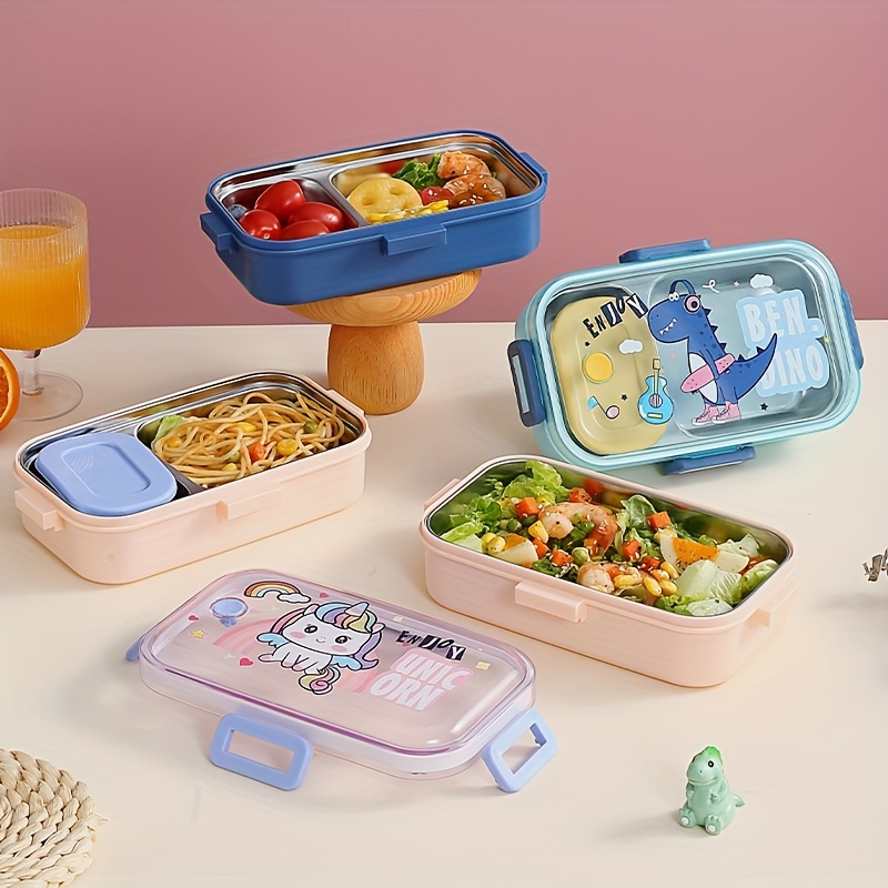 Kawaii Sanrio Hello Kitty Bento Box Cinnamoroll My Melody Studnet Large  Capacity Drainable Stainless Steel Instant Noodle Bowl