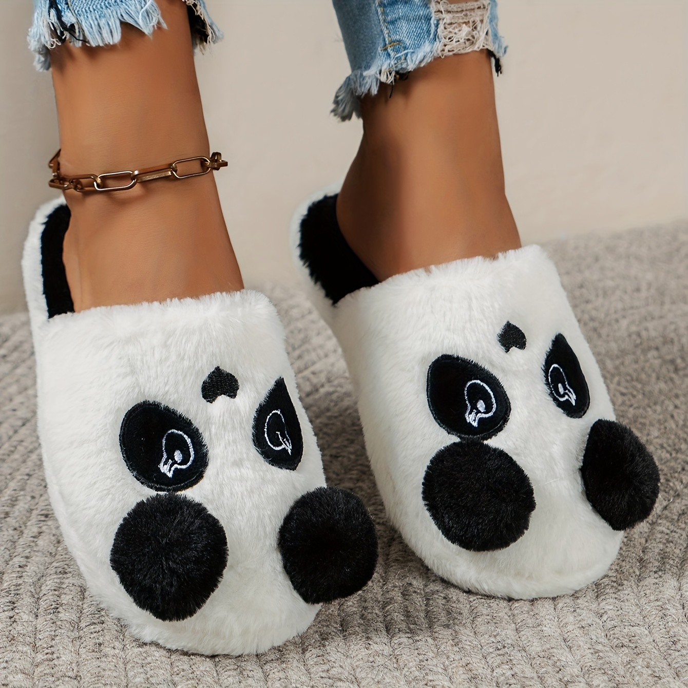 Casual + Simple Panda Slip-on