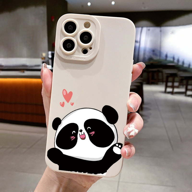 Capa Fofa De Desenho Animado Panda Para IPhone 15/14/13/12/11 Pro Max -  Temu Portugal