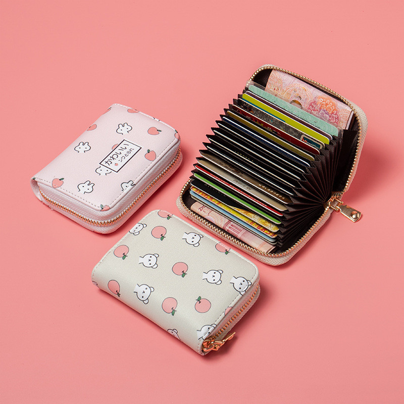 Cartoon Cute Small Wallet Mini Strawberry Bear Fox Coin Purse Pouch  Earphone Key Storage Bag - Temu