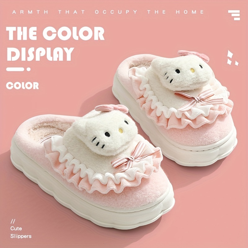 New Hello Kitty Shoes Pink Women Sneakers Sanrio Trendy Girls White Cute  Kids