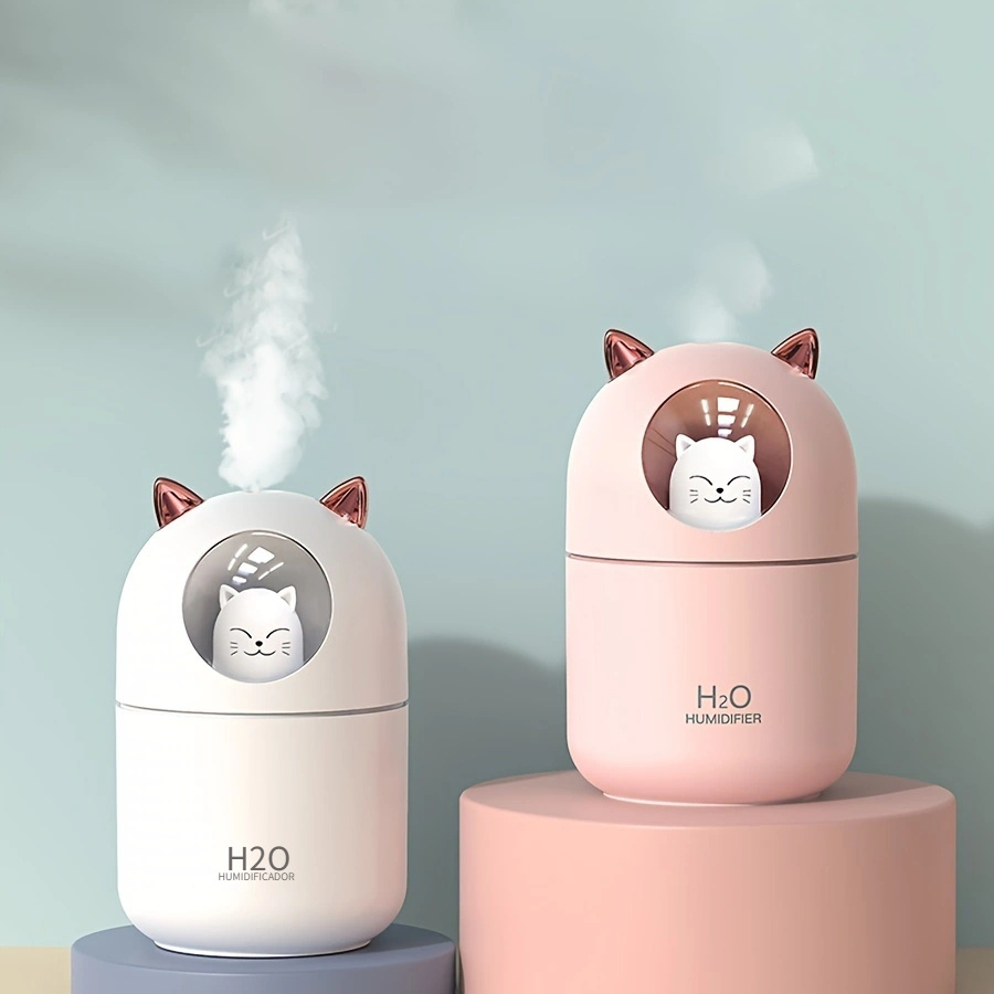 Humidificador Difusor Aromas LED Kawaii Ambientador Aromaterapia