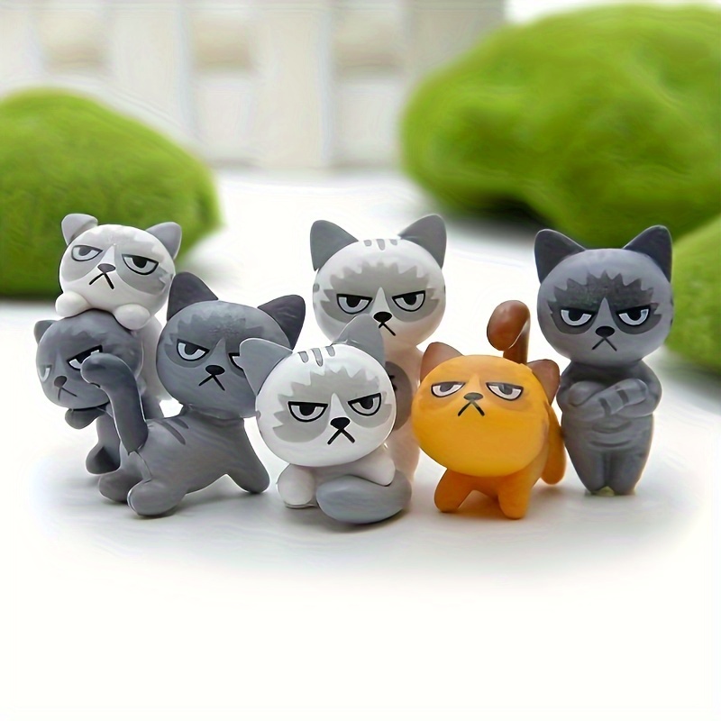 Resina Kitten and Cats Ornamento, Cartoon Kitten Figurine, Animal Crafts,  Simulação, Miniatura, Escritório, Escola, Decoração do lar, Presentes -  AliExpress