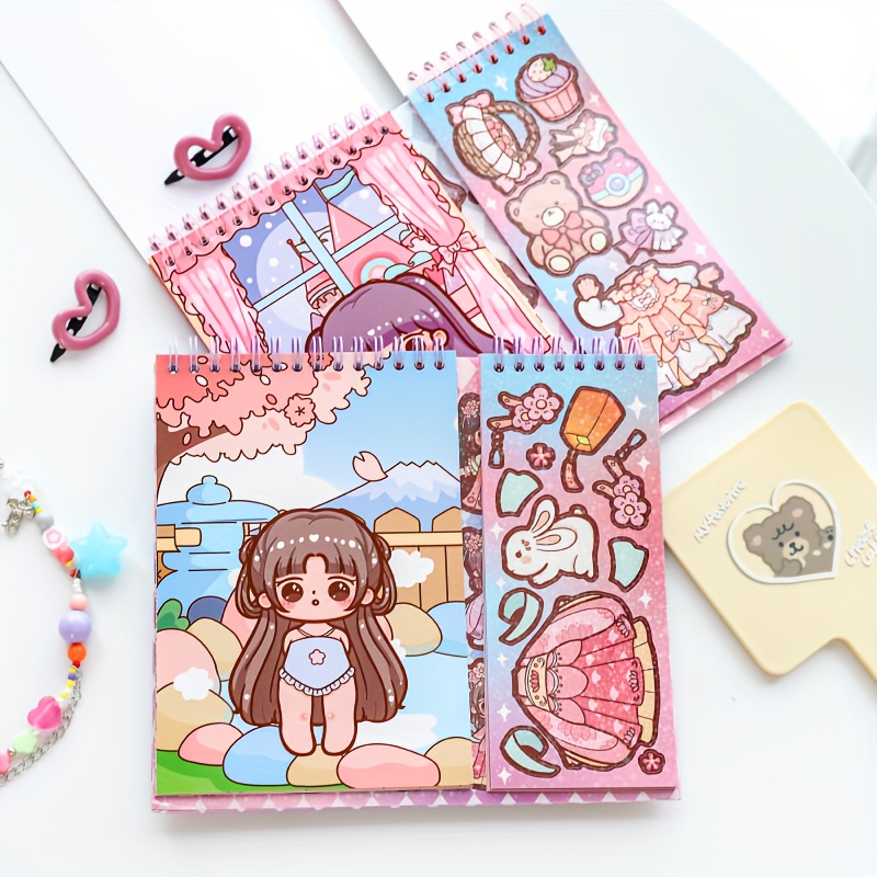 Handmade kawaii stickers book at your home / How to make a sticker book /  DIY sticker book 