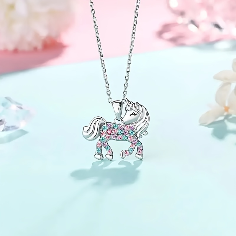 Unicorn necklace kid Unicorn jewelry kid Magical unicorn pendant Unicorn  charm necklace Unicorn gift Fairytale necklace Mythical horse Unicorn  jewellery Small unicorn necklace girl Unicorn party favor