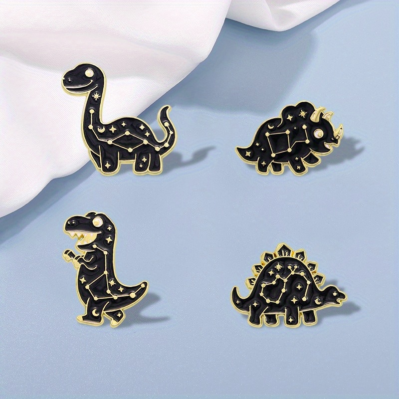 Kawaii Dinosaur Shape Decorative Pins Animal Alloy Enamel - Temu