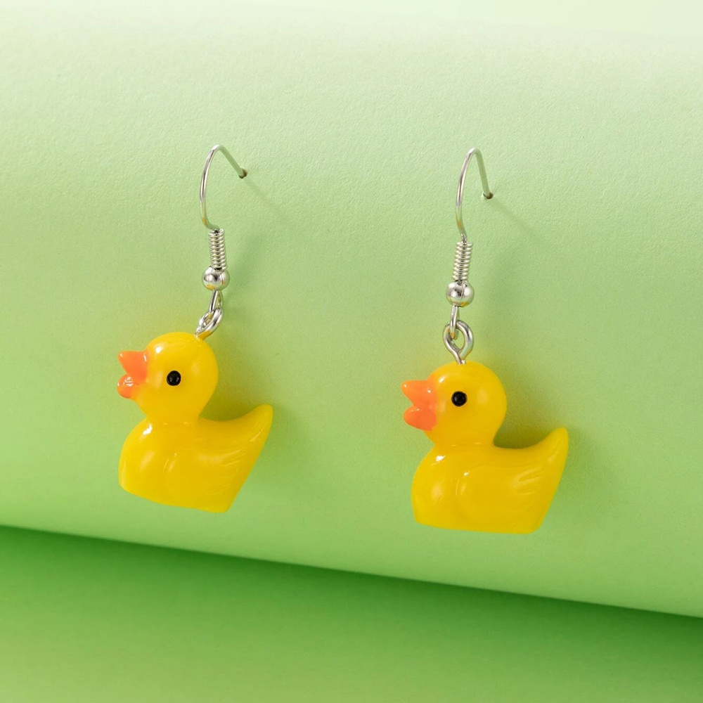 green rubber duckie earrings > MyEBooth