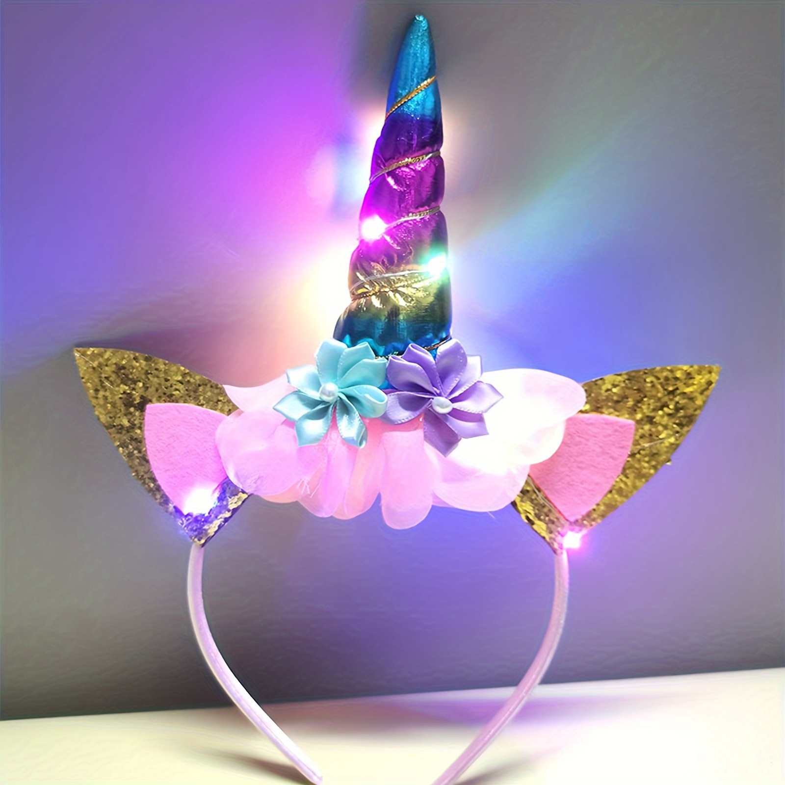 Tiara de unicornio de cumpleaños para niños, diadema de unicornio arco  iris, corona de cumpleaños de arco iris, tiara de cumpleaños, tiara de  niños, corona de cumpleaños de niñas -  España