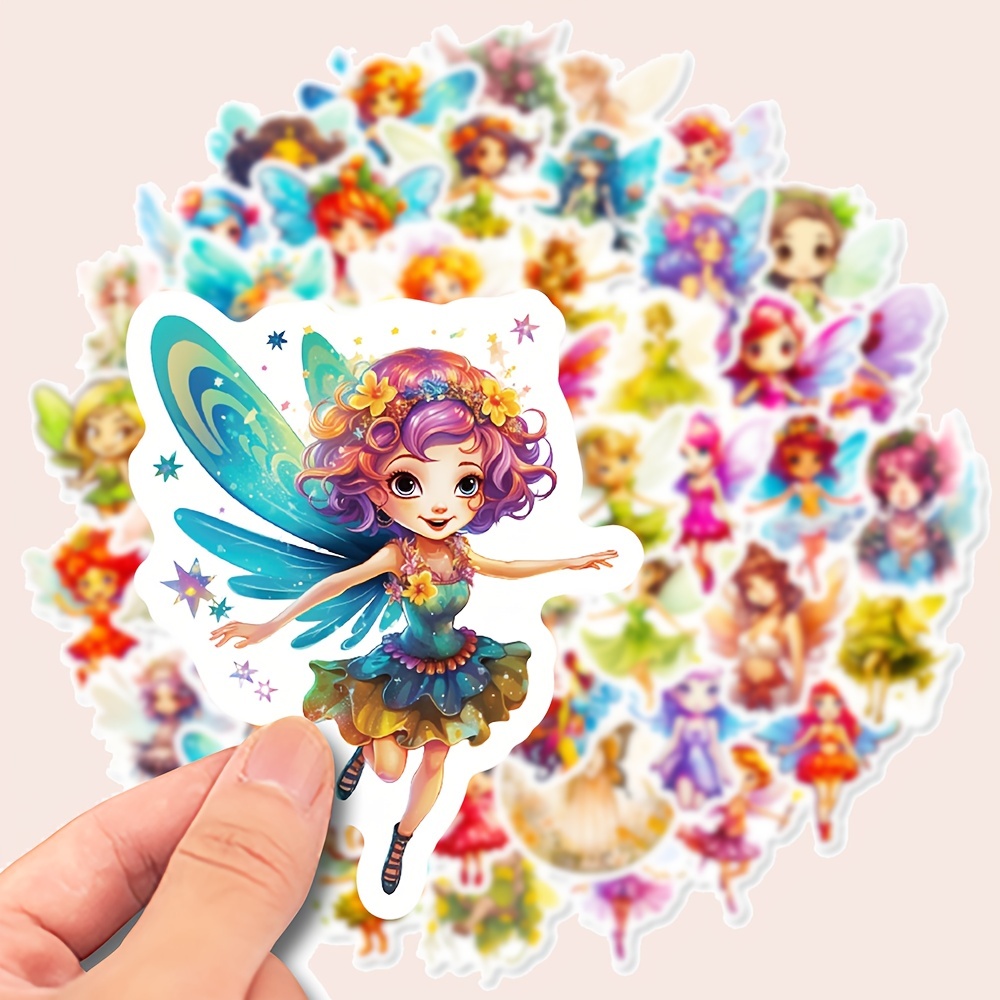 Sticker cartoon little baby fairy stickers