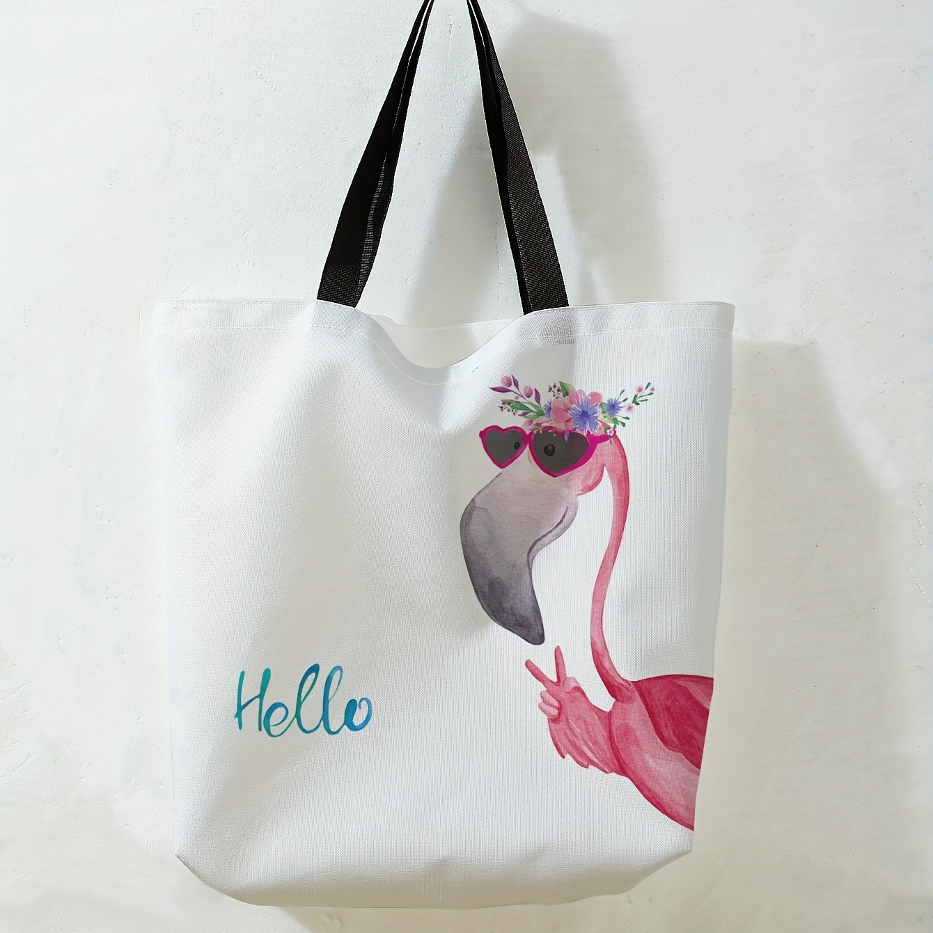 Flamingo on sale straw bag