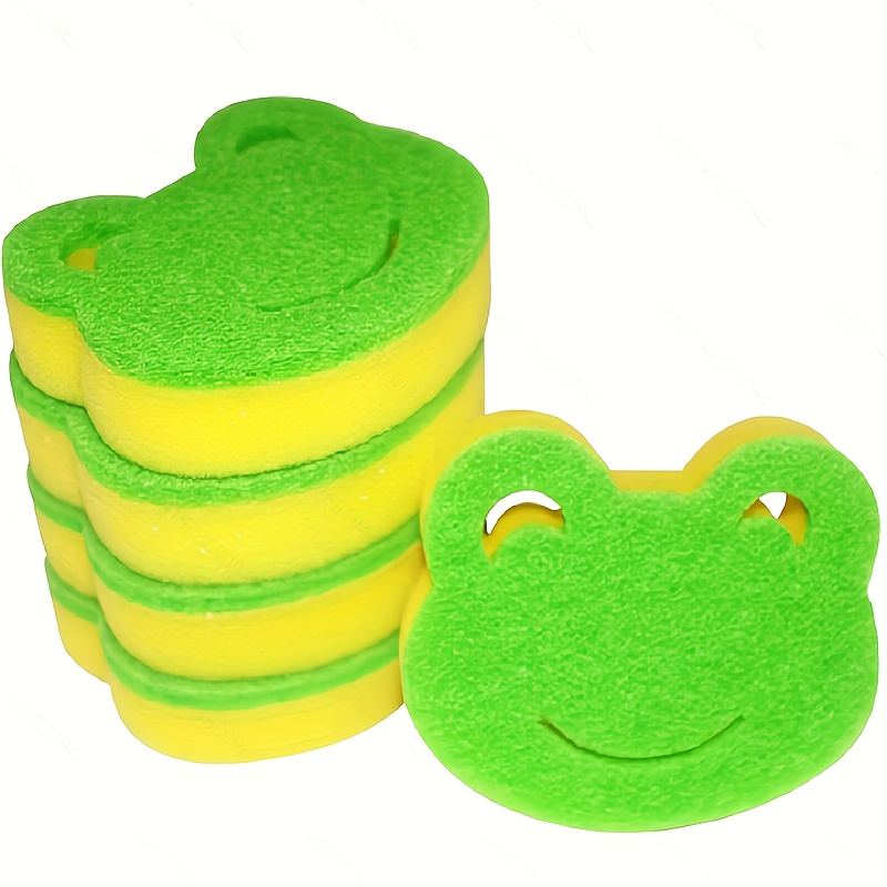 Smile Face Magic Sponge - Strong Decontamination Scouring Pad For  Tableware, Car Cups, And Kitchen - Loofah-type Sponge For Easy Cleaning -  Temu Mexico