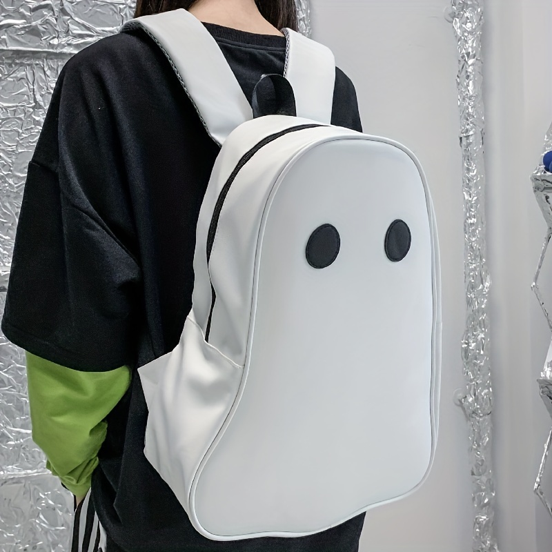 Plush Skeleton Design Backpack, Funny Gothic Halloween Rucksack, Cute  Cartoon Ghost Skull Elf Travel Bag - Temu