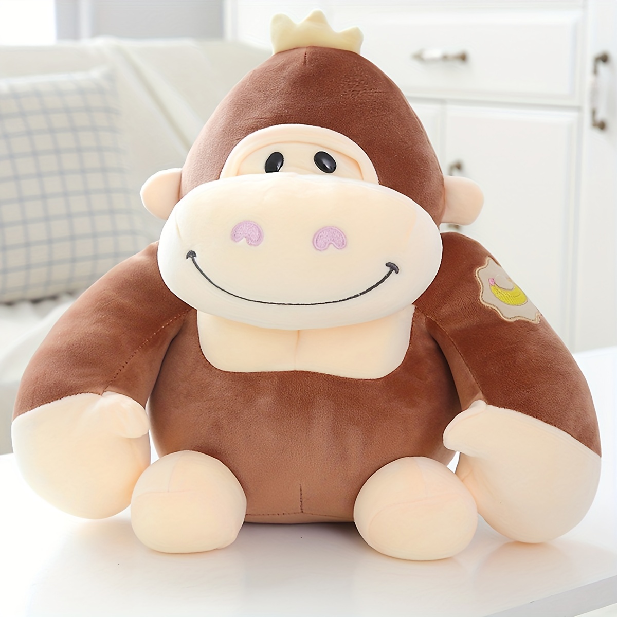 Kawaii Cute Boba Tea Cup Squisheen Stuffed Plushies Pillow Brown