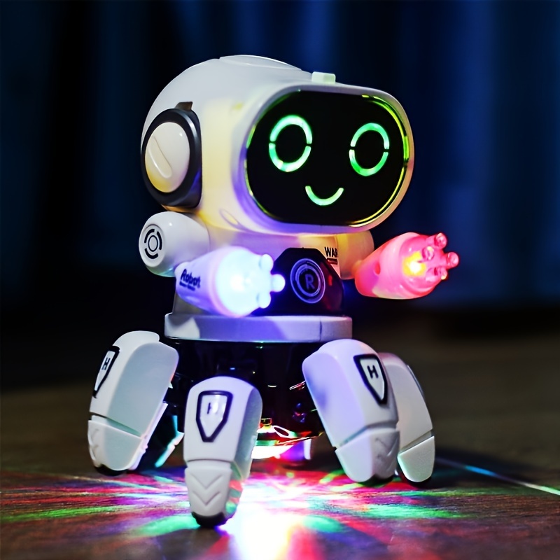 Kids Electronic Intelligent Walking Dancing Futuristic Robot STEM Toy w/  Music