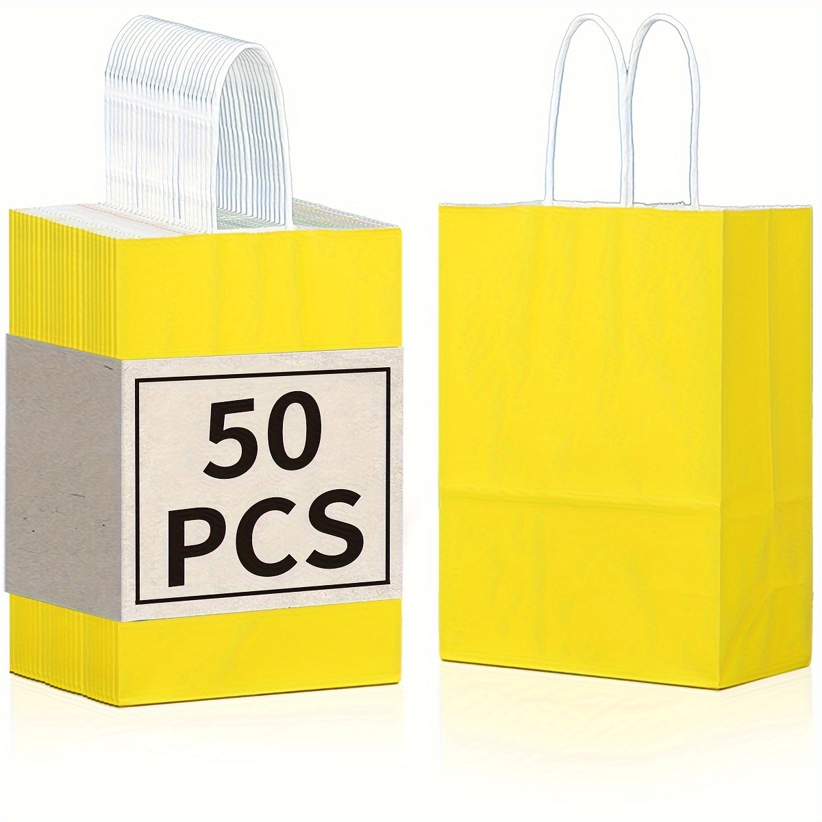 100pcs Bolsas Plástico Para Regalos Con Asas (18 X 10 X 35cm