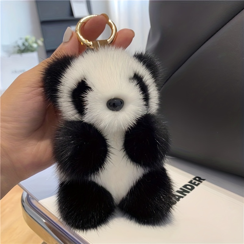 Cute Panda Key Chain Pendant Net Red Cartoon Figure Car Key Chain Pendant  Couple Bag Hanging Decoration Silicone - Temu