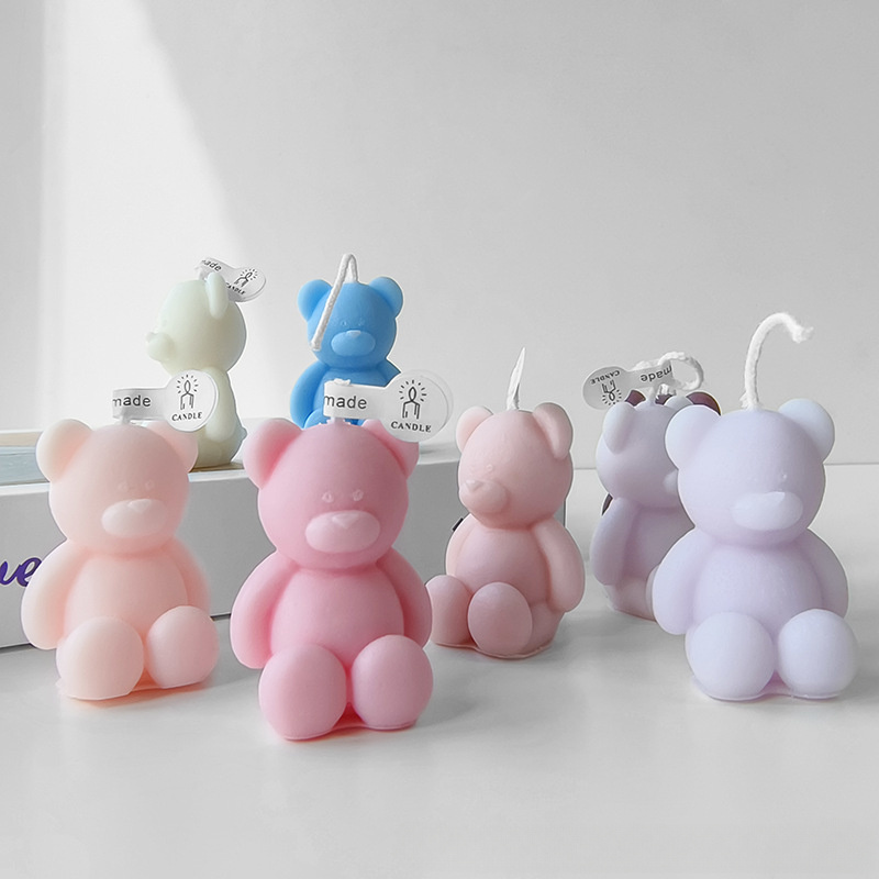 Mini Bear Candles (5 pack) – Taupecandleco