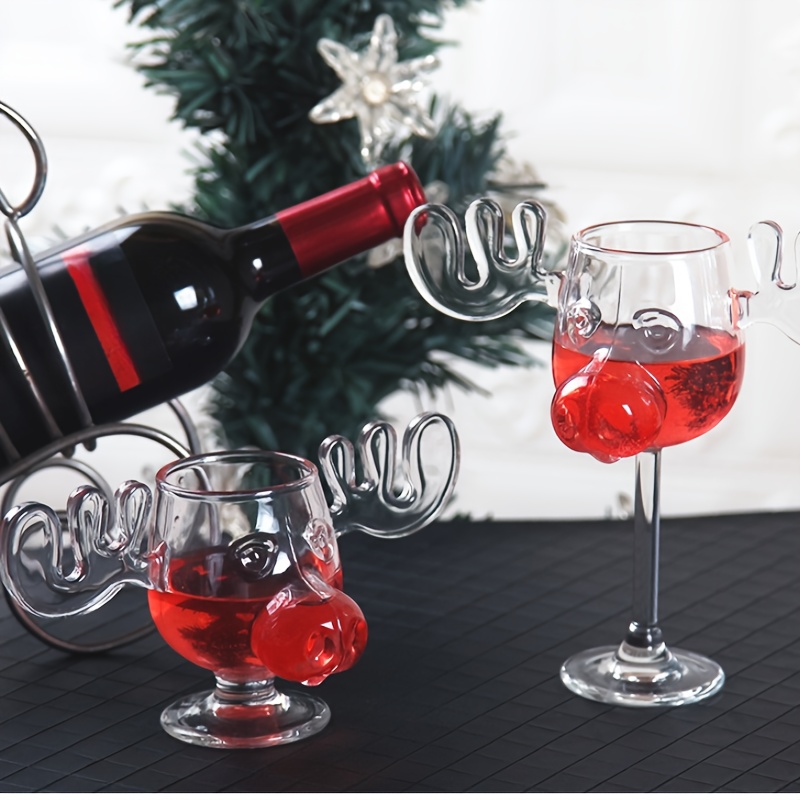 1pc, Cute Moose Cocktail Glass, 200ml/6.7oz Clear Wine Glass, Creative  Champagne Glasses, Drinking Cups, For Bar, Pub, Club, Restaurant, Home Use,  Chr