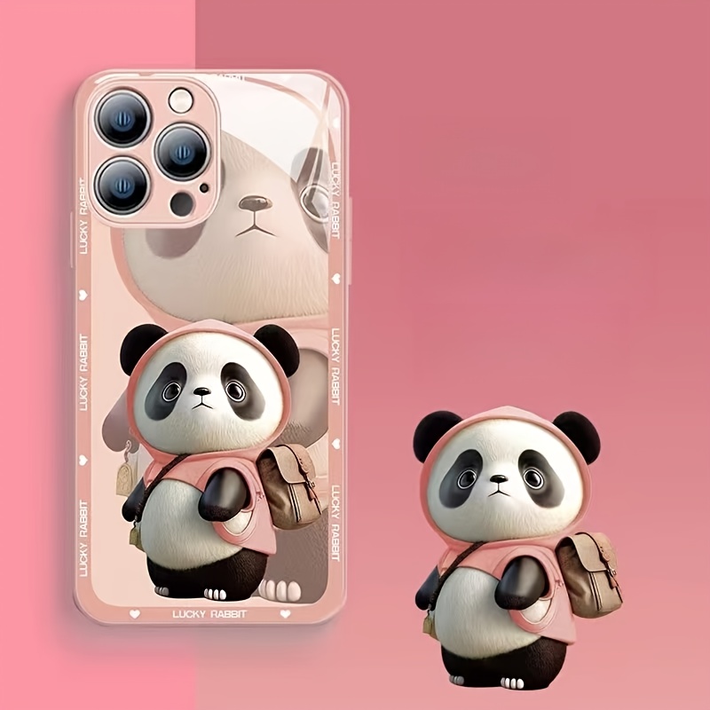 New Slim Cute Panda Soft Rubber Silicone Back Case Cover For iphone 14 13  12 11