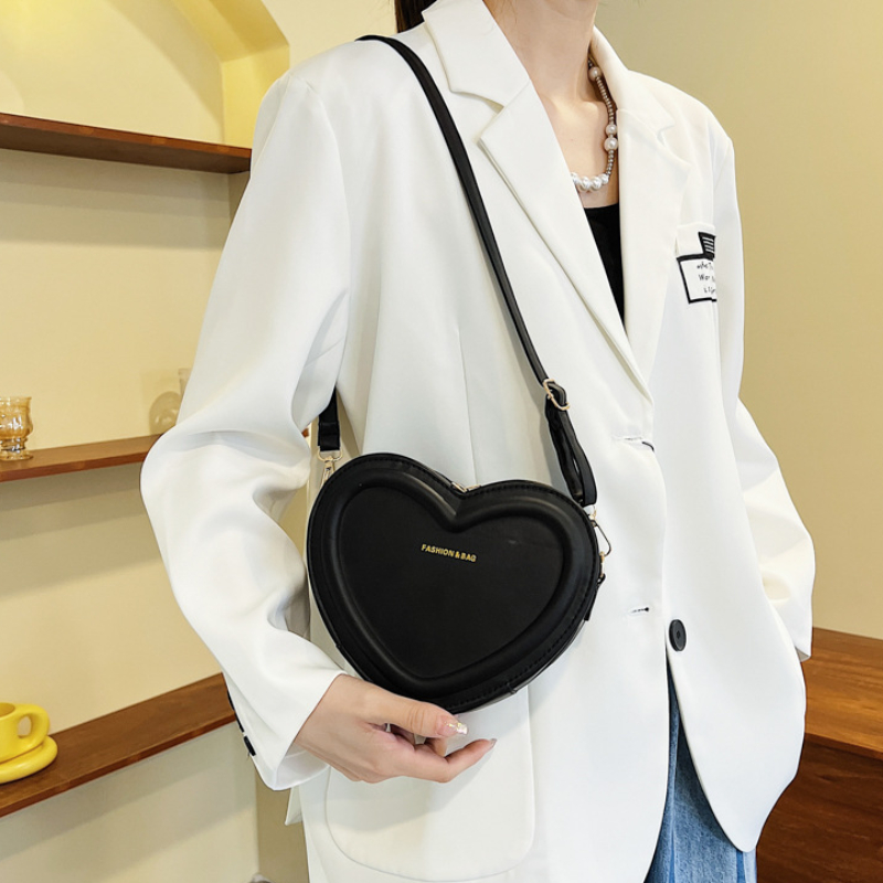 Women's Cute Heart-shaped Shoulder Crossbody Bag, Women bag sets