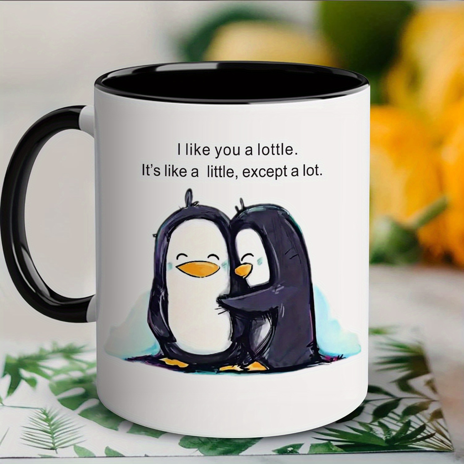 Penguin Prints Panda Mug, Panda Adorable Image Printed On Ceramic Coffee Mug  & Tea Cup, Gift