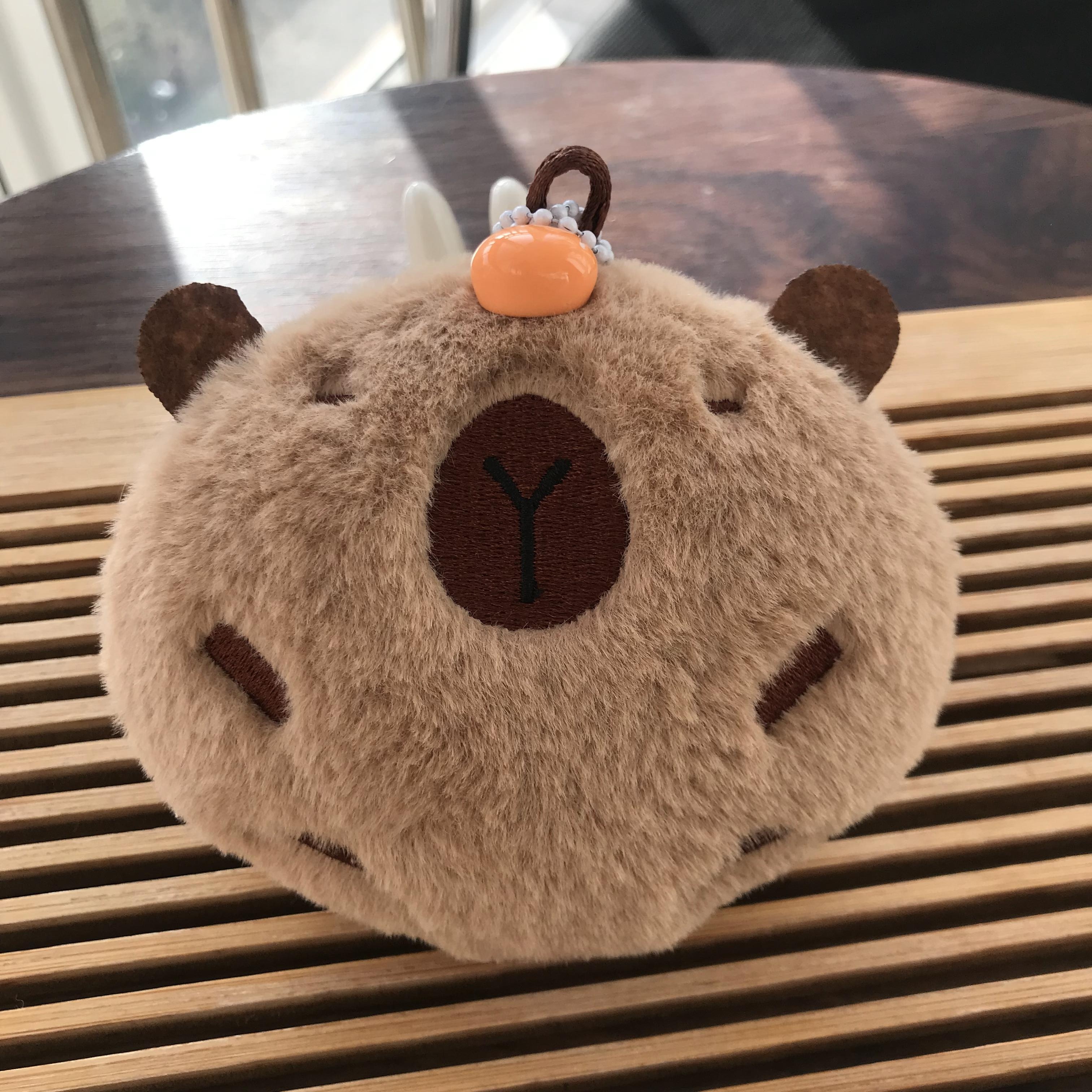 Brinquedo de pelúcia capivara, bicho de pelúcia fofo de capivara de desenho  animado, mini boneca de pelúcia capivara com mochila de tartaruga, boneca  capivara de 23 cm, travesseiro de pelúcia para meninos