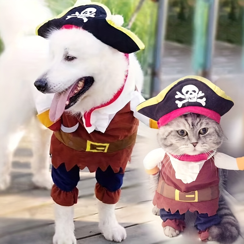 Halloween Pet Costume Funny Pumpkin Dog Cosplay Clothes Autumn Winter Pet  Clothes For Dogs And Cats Festival Party Dress Up Apparel - Temu