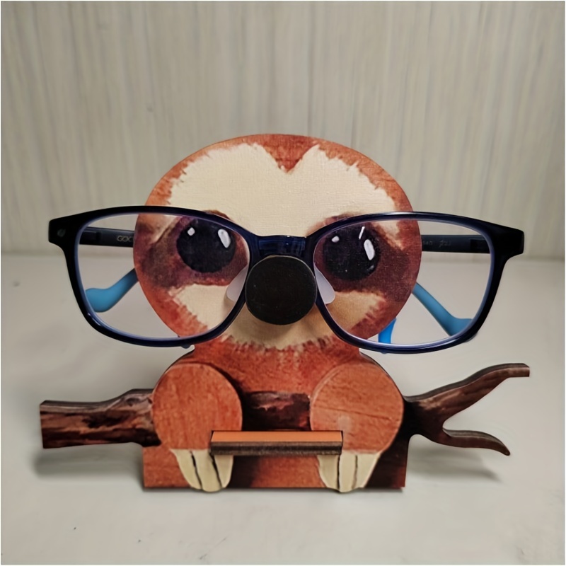 Wooden Eyeglass Holder Animal Sunglasses Holder Novelty Spectacle Holder  Glasses Stand Giraffe Flamingo Gifts Funny Hand Carved Desk Accessories For  W