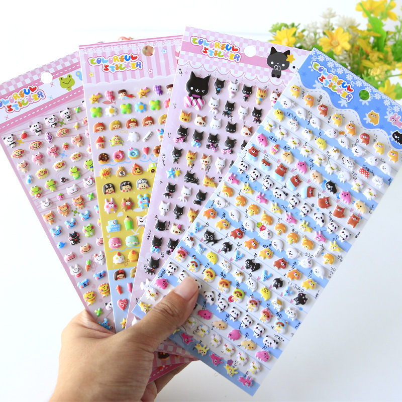 Valentine's Day Puffy Stickers for Kids, 130Pcs Cute 3D Foam Stickers for  Scrapbooking DIY Phone Diary Valentines Day Gift Party Supplies
