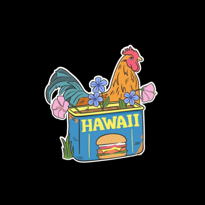 Cartoon Hawaii Travel Stickers Cool Room Diy Waterproof - Temu