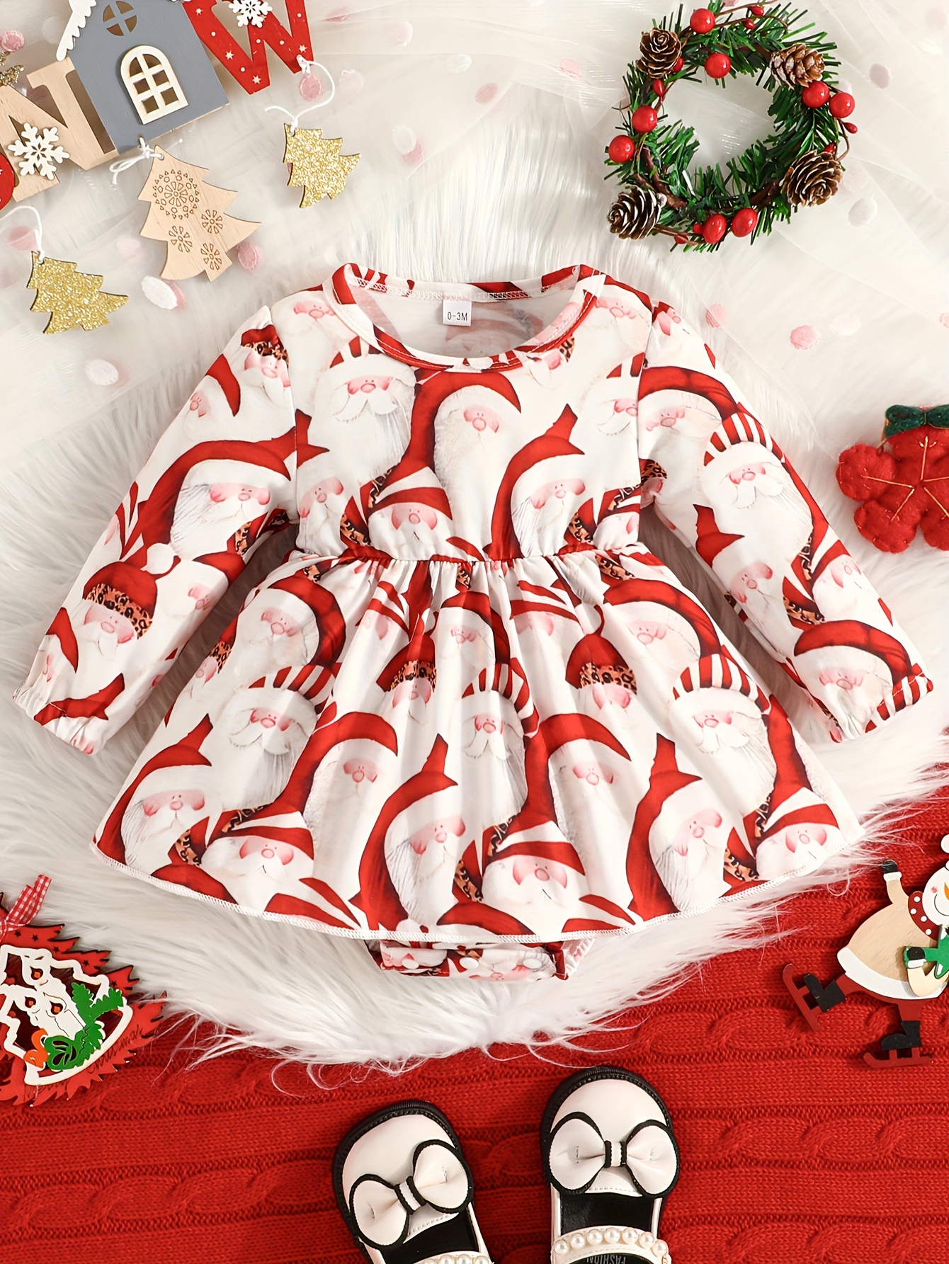 Christmas santa dress sales for baby girl