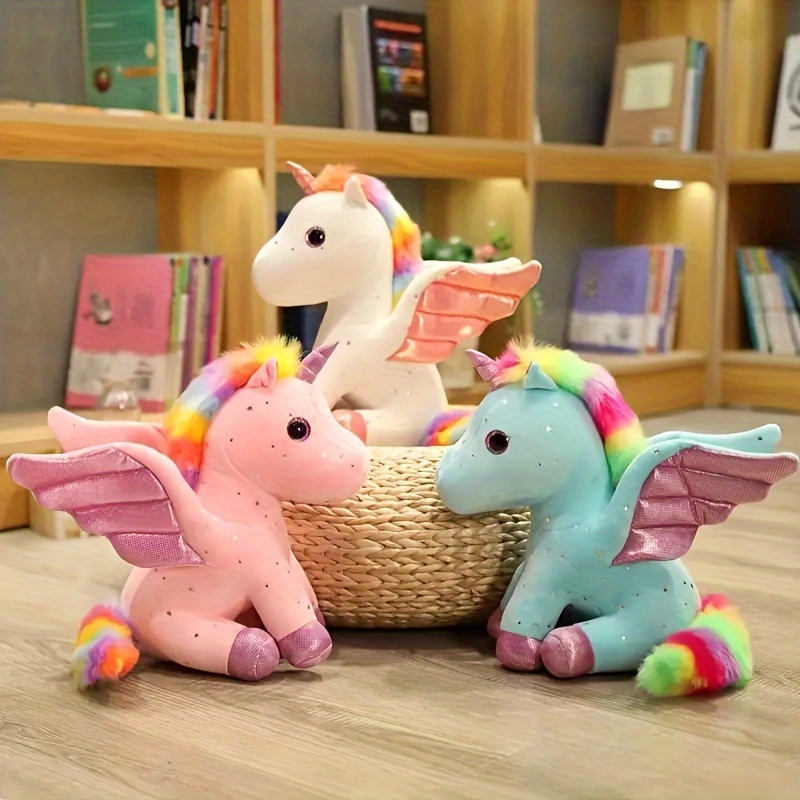 Animales de peluche de unicornio de 16 pulgadas, regalos de unicornio para  niñas, juego de peluche 5 en 1 con 4 bebés unicornios muñeca juguete
