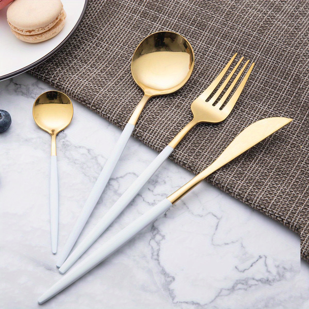 Cutlery, Silverware Set, Coffee Spoon, Salad Fork, Steak Dinner