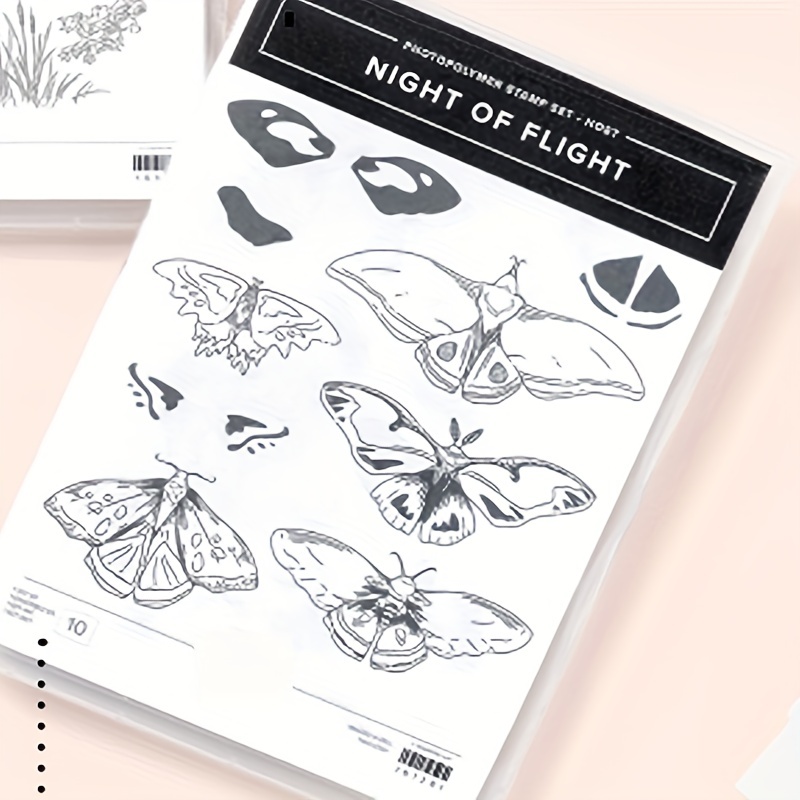 Retro Plant Insects Clear Stamps Vintage People Custom Logo - Temu