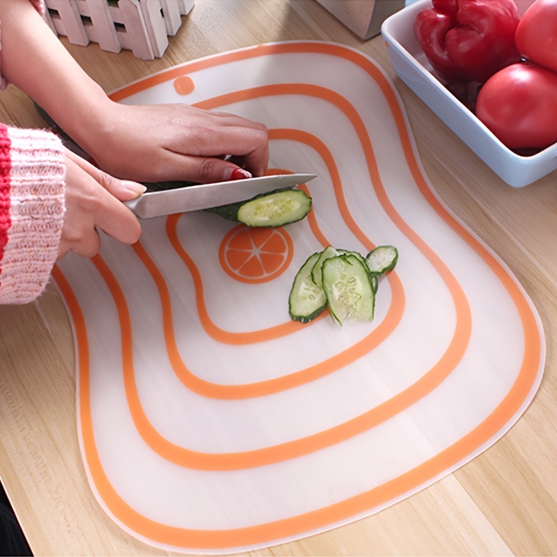 4Pcs/Set Chopping Board with Holder Plastic Cutting Boards Kitchen Non-Slip  Anti Bacterium Chopping Block Dishwasher Safe - AliExpress